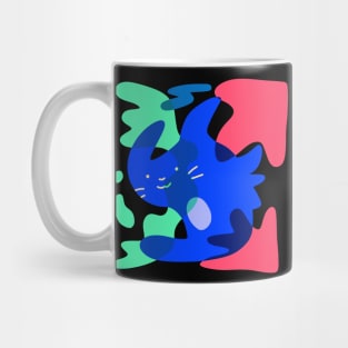 Cute colorful and vibrant hand-drawn organic cat Mug